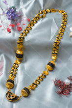 Load image into Gallery viewer, 1 Gram Gold Forming 2-Line Rudraksha Mala with Ek Mukhi Rudraksha Om Pendant for Men