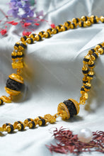 Load image into Gallery viewer, 1 Gram Gold Forming 2-Line Rudraksha Mala with Ek Mukhi Rudraksha Om Pendant for Men