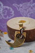 Load image into Gallery viewer, 1 Gram Gold Plated Goga Maharaj Lion Nail Pendant for Men