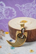 Load image into Gallery viewer, 1 Gram Gold Plated Goga Maharaj Lion Nail Pendant for Men