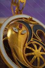 Load image into Gallery viewer, 1 Gram Gold Plated Ganpati Bappa with Om Round Pendant for Men