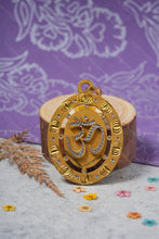 Load image into Gallery viewer, 1 Gram Gold Plated Om Pendant with Diamonds for Men