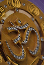 Load image into Gallery viewer, 1 Gram Gold Plated Om Pendant with Diamonds for Men