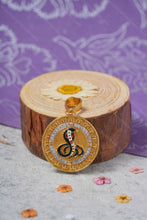 Load image into Gallery viewer, 1 Gram Gold Plated Round Goga Maharaj Pendant with Diamonds for Men