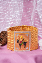 Load image into Gallery viewer, 1 Gram Gold Plated Rajwadi Meldi Maa Bracelet for Men