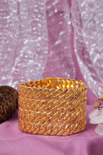 Load image into Gallery viewer, 1 Gram Gold Forming 4-Line Pokal Bracelet with Screw Lock for Men