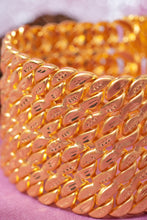 Load image into Gallery viewer, 1 Gram Gold Forming 4-Line Pokal Bracelet with Screw Lock for Men