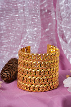 Load image into Gallery viewer, 1 Gram Gold Forming 5-Line Pokal Bracelet with S-Hook Lock for Men