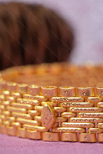 Load image into Gallery viewer, 1 Gram Gold Plated Royal Weave Diamond Bracelet for Men