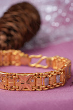 Load image into Gallery viewer, 1 Gram Gold Plated Royal Pyramid Diamond Bracelet for Men