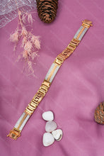 Load image into Gallery viewer, 1 Gram Gold Plated Greek Key Diamond Bracelet for Men