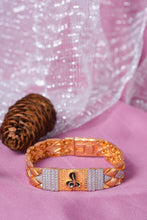 Load image into Gallery viewer, 1 Gram Gold Plated Textured Goga Maharaj Bracelet for Men