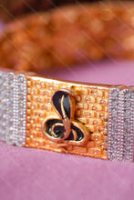 Load image into Gallery viewer, 1 Gram Gold Plated Textured Goga Maharaj Bracelet for Men