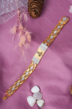 Load image into Gallery viewer, 1 Gram Gold Plated Textured Goga Maharaj Bracelet for Men