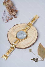 Load image into Gallery viewer, 1 Gram Gold Plated Jaguar Design Slim Roman Numeral Dial Watch for Men