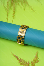Load image into Gallery viewer, 1 Gram Gold Plated 5 Line Rudraksha Goga Maharaj Bracelet for Men