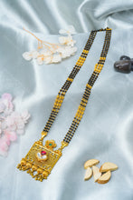 Load image into Gallery viewer, 1 Gram Gold Plated Traditional Square Pendant Mangalsutra for Women