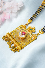 Load image into Gallery viewer, 1 Gram Gold Plated Traditional Square Pendant Mangalsutra for Women