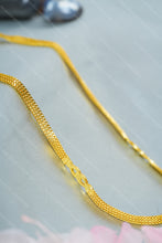 Load image into Gallery viewer, 1 Gram Gold Plated Kavya Sparkle Flat Chain with Designer Links