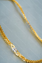 Load image into Gallery viewer, 1 Gram Gold Plated Classic Shine Double Line Chain with Silver Bead Accents