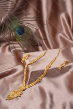 Load image into Gallery viewer, 1 Gram Gold-Plated Elegant Peacock Necklace Set for Women