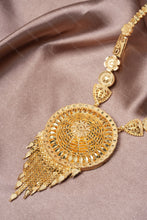 Load image into Gallery viewer, 1 Gram Gold Plated Ethnic Necklace and Earrings Set with Glossy Finish for Women