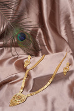 Load image into Gallery viewer, 1 Gram Gold Plated Radiant Charm Necklace and Earrings Set for Women