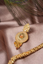 Load image into Gallery viewer, 1 Gram Gold Plated Floral Design Necklace and Earrings Set for Women