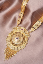 Load image into Gallery viewer, 1 Gram Gold Plated Traditional Round Pendant Necklace Set