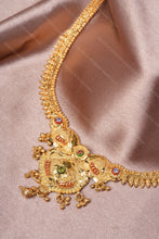Load image into Gallery viewer, 1 Gram Gold Plated Rajsi Haar Traditional Necklace and Earring Set for Women