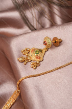 Load image into Gallery viewer, 1 Gram Gold Plated Rajsi Haar Traditional Necklace and Earring Set for Women