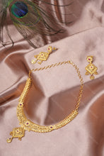 Load image into Gallery viewer, 1 Gram Gold Coated Ethnic Jewellery Set with Earrings for Women