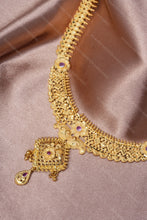 Load image into Gallery viewer, 1 Gram Gold Coated Ethnic Jewellery Set with Earrings for Women