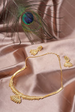 Load image into Gallery viewer, 1 Gram Gold Plated Timeless Charm Necklace set and Earrings for Women