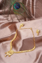 Load image into Gallery viewer, Elegant 1 Gram Gold Finish Necklace with Stud Earrings for Women