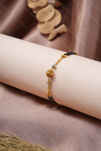Load image into Gallery viewer, 1 Gram Gold Plated Black Bead Mangalsutra Bracelet for Ladies