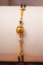 Load image into Gallery viewer, 1 Gram Gold Plated Black Bead Mangalsutra Bracelet for Ladies