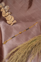 Load image into Gallery viewer, 1 Gram Gold Plated Black Bead Mangalsutra Bracelet for Ladies