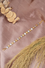 Load image into Gallery viewer, 1 Gram Gold Plated Dual Tone Floral Link Bracelet for Ladies