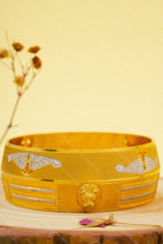 Load image into Gallery viewer, 1 Gram Gold Plated & Rhodium Finish Heavy Lion Design Kada for Men