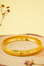 Load image into Gallery viewer, 1 Gram Gold Plated Swastik Engraved Kada for Men