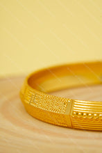 Load image into Gallery viewer, 1 Gram Gold Plated Swastik Engraved Kada for Men