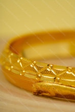 Load image into Gallery viewer, 1 Gram Gold Plated Royal Jaguar Crafted Kada for Men