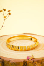 Load image into Gallery viewer, 1 Gram Gold Plated Dual-Tone Silver Lining Dot Kada for Men