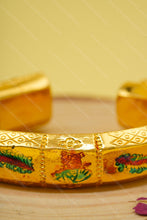 Load image into Gallery viewer, 1 Gram Gold Plated Morpinchh (Peacock) Bharwadi Kada for Men
