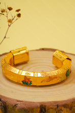 Load image into Gallery viewer, 1 Gram Gold Plated Krishna Kada with Morpinchh & Machhli Design Kada For Men