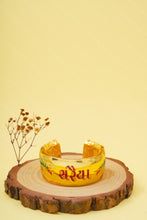 Load image into Gallery viewer, 1 Gram Gold Plated Saraiya Kada with Morpinchh and Diamonds Bharwadi Kada for Men