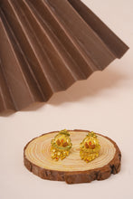 Load image into Gallery viewer, 1 Gram Gold Plated Traditional Floral Design Earrings for Women