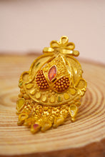 Load image into Gallery viewer, 1 Gram Gold Plated Traditional Floral Design Earrings for Women