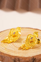 Load image into Gallery viewer, 1 Gram Gold Plated Royal Temple Earrings for Women